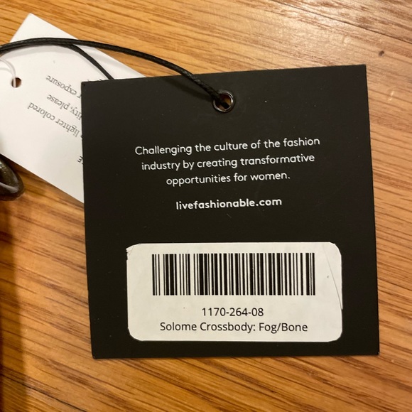 ABLE Solome Crossbody Fog/Bone color NEW - Picture 7 of 9